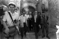 duben 1990 - s Václavem Havlem v Israeli, foto Tomki Němec