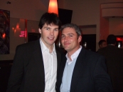 2006 - S Jaromírem Jágrem po zápase NY Rangers v MSG